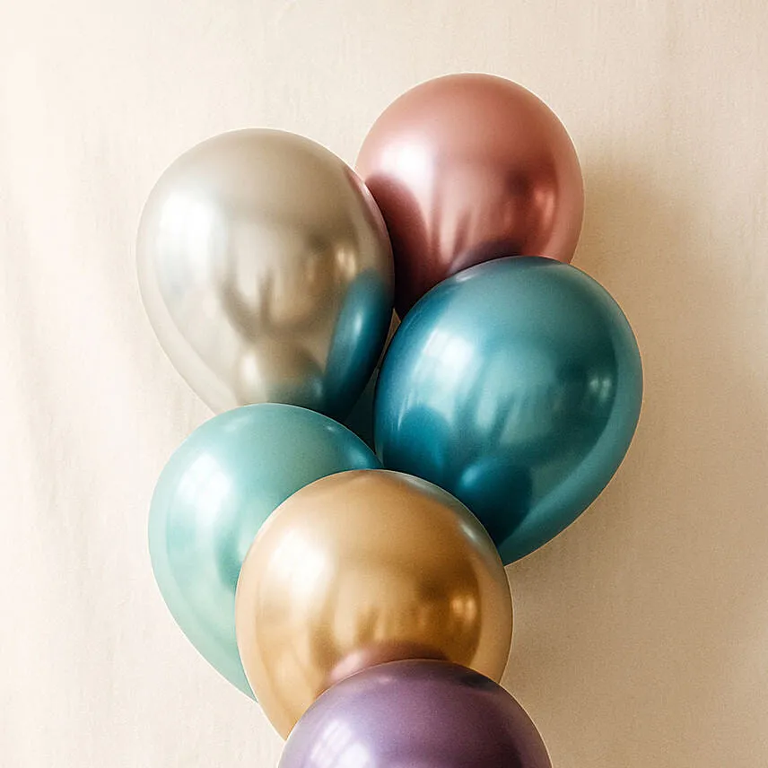 Multicolor Chrome Balloons