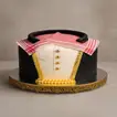 Saudi Thobe & Bisht Designer Cake - 1 Kg / Red Velvet