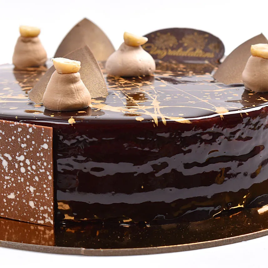 Congratulation Chocolate Hazelnut Cake