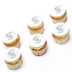 Elegant Thank You Vanilla Cupcakes - Set of 6