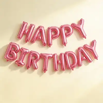 Happy Birthday Alphabet Balloon Set