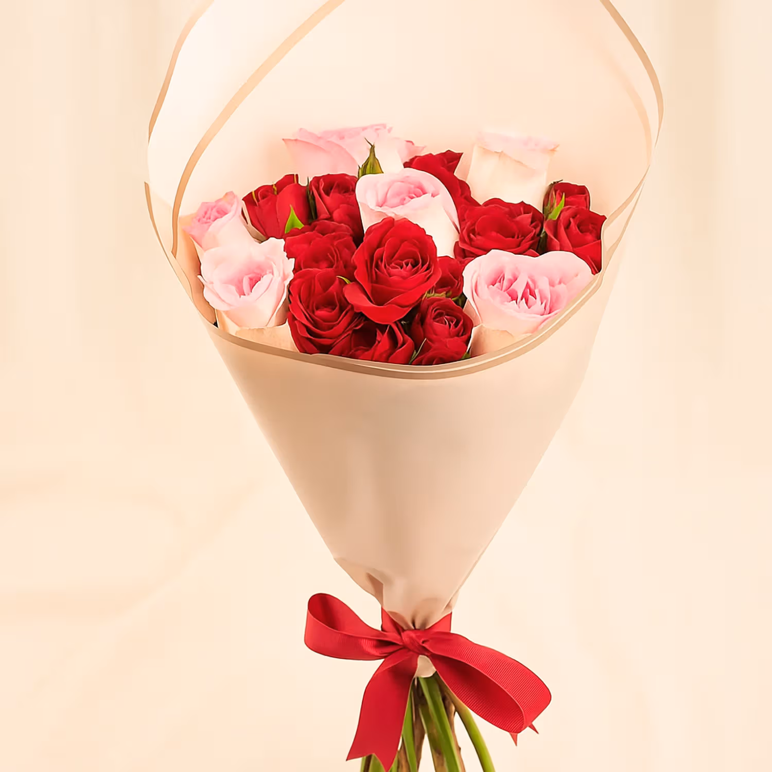 باقة ورد رومانسي ناعم