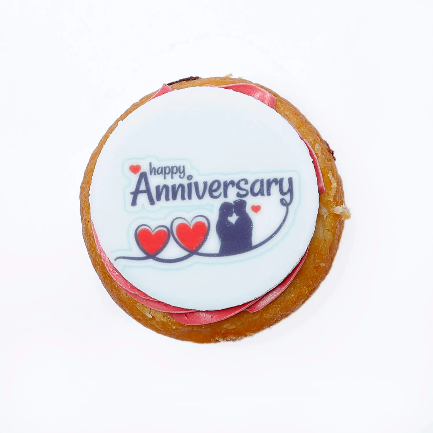 Delicious Vanilla Happy Anniversary Cupcakes - Set of 6