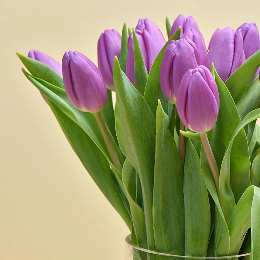 Purple Tulip Arrangement