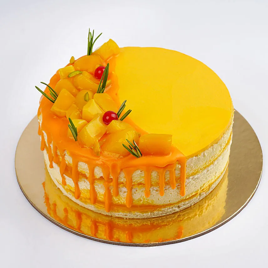 Mango Bites Sponge Cake Half Kg