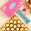 Captain America Kids Rakhi with 24-Piece Ferrero Rocher Chocolate Gift Set