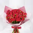 Elegant Valentine Red Spray Roses Bouquet - Bouquet