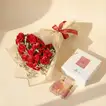 Love in Bloom Combo: Red Baby Roses - Rose Musk