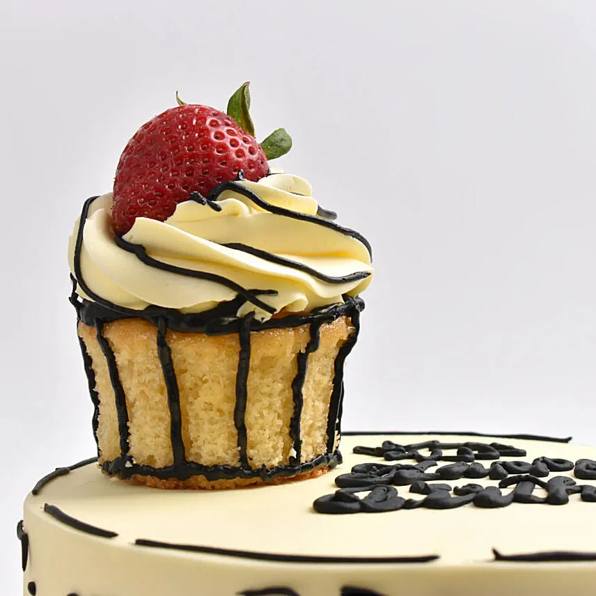 Comical Treat Birthday Red Velvet Cake