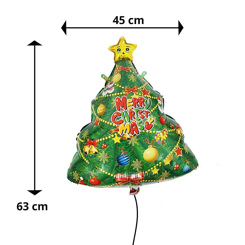 Christmas Tree Foil Balloon Set of 3