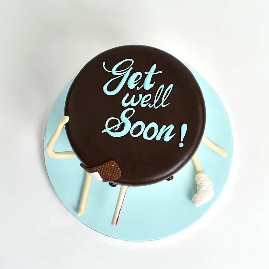 Expressive Get Well Soon Chocolate Cake