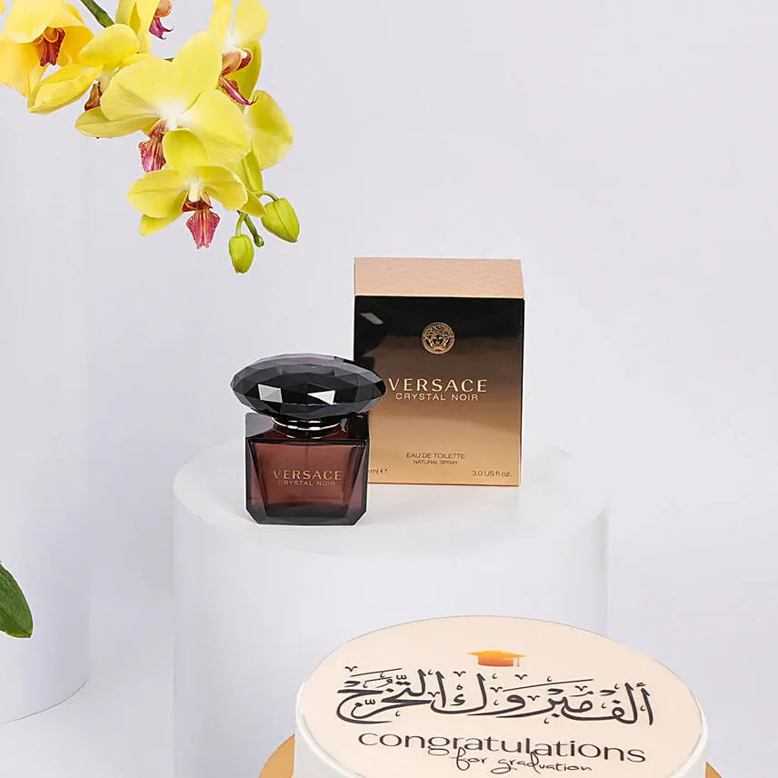 التخرج - أوركيد وكيك مع عطر وشوكولاتة