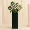 Heartfelt Condolence Mixed Flowers Black Stand