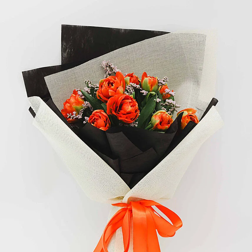 Striking Tulips & Caspier Bouquet