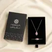 Elegant Hamsa Heart Necklace & Bracelet Set | Pink Edition