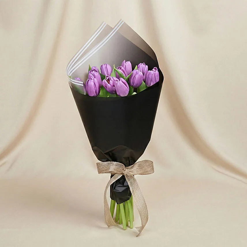 Violet Tulip Bouquet