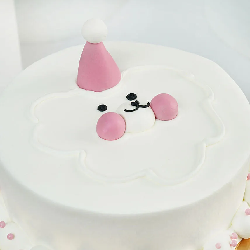 Whimsical Cloud Bear Chocolate Cake 8 Portion