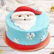 Festive Santa Fondant Chocolate Cake - Perfect Holiday Centerpiece