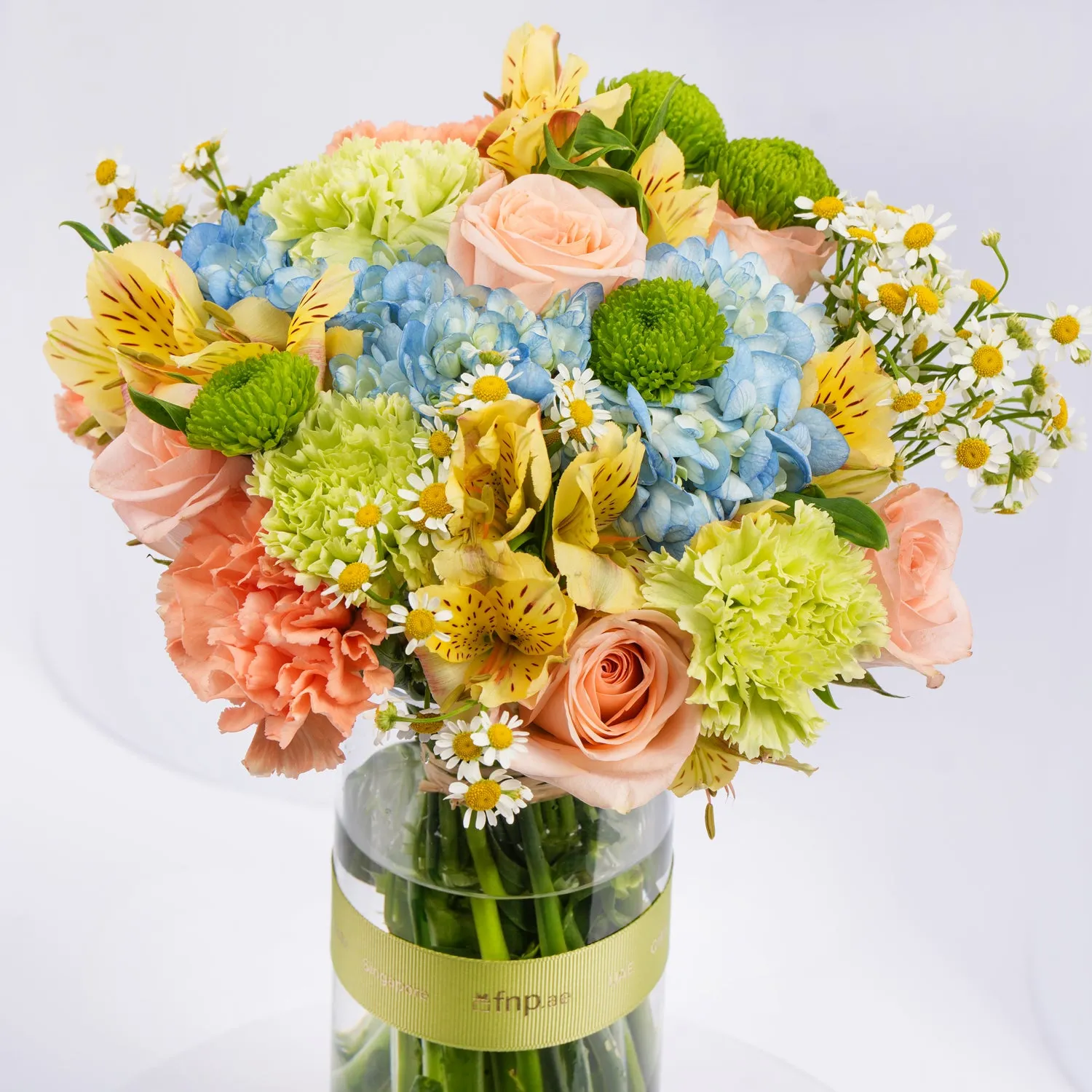 Mixed Flowers Vase Arrangement