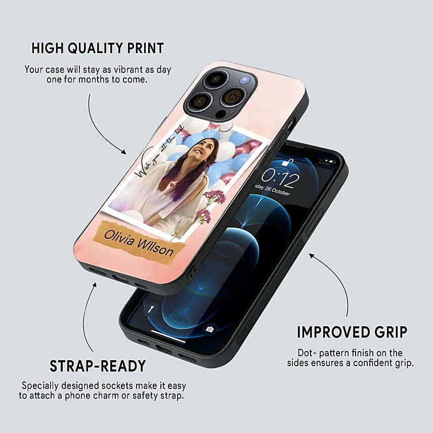 Iphone 14 Plus Case With Personalised Name And Photo