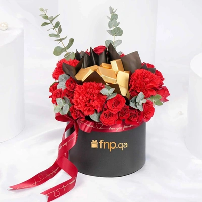 Exquisite Floral Chocolate Bliss for Valentine's Day