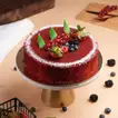 Delicious Red Velvet Cake with Fresh Berries - 4 Portion