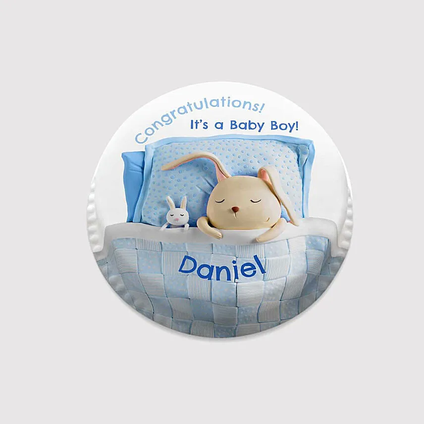 Bunny Baby Photo Cake