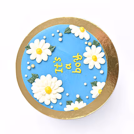Charming Baby Boy Surprise Chocolate Cake - Perfect for Celebrations