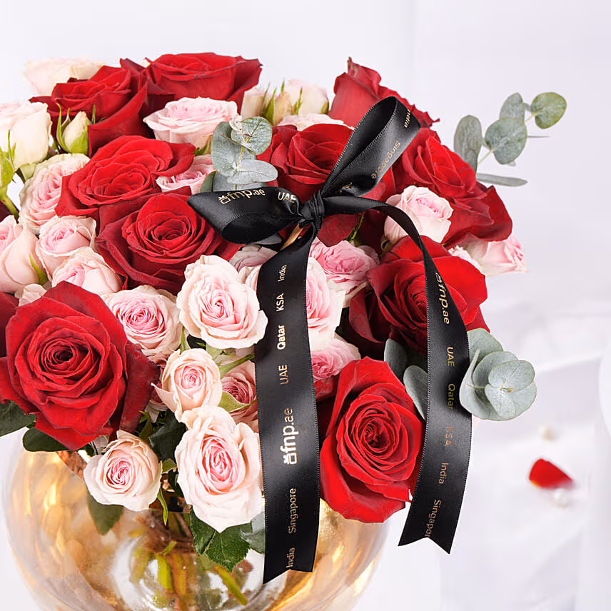 Valentine Rosy Reflections Arrangement