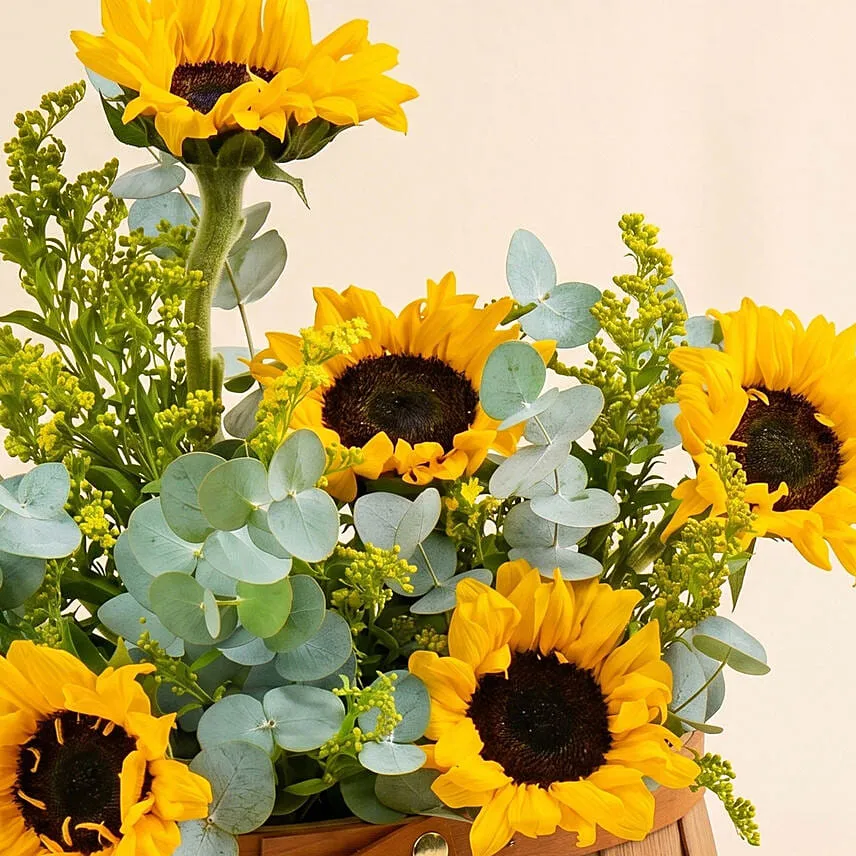 Sunflowers Shine Basket