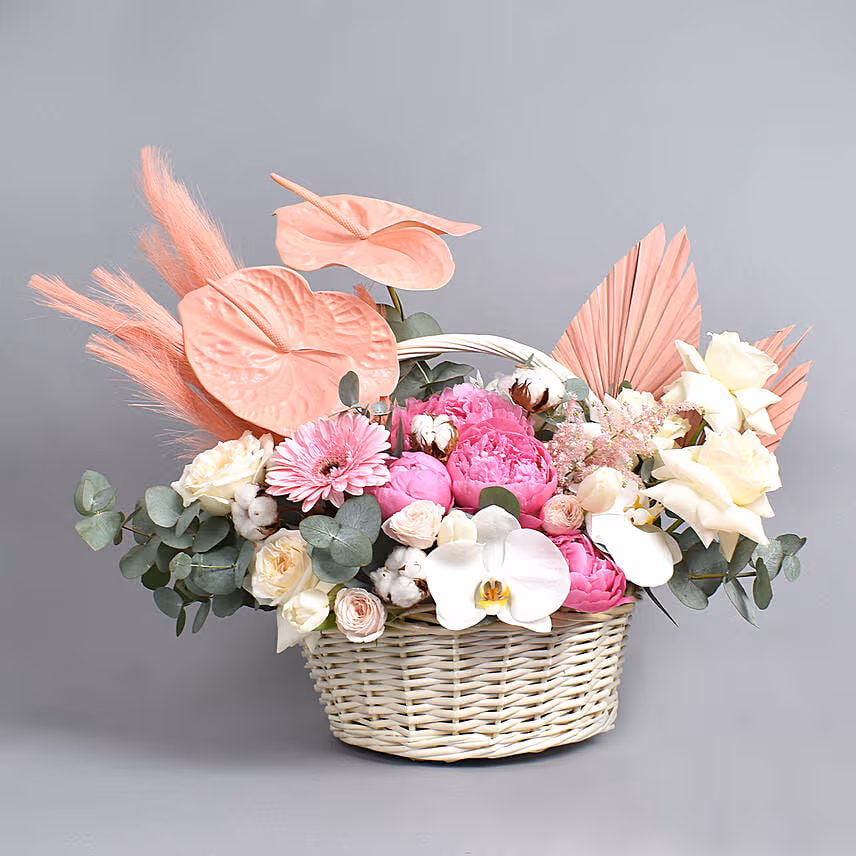 Charming Love Flower Basket
