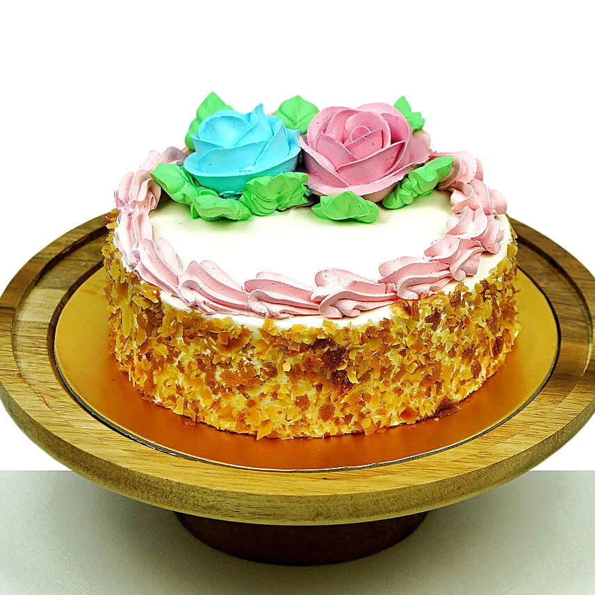 Cheese Minicake With Money Plant