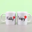 Romantic Hubby Wifey Couple Mugs - Perfect Gift for Couples