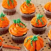 Festive Pumpkin-Shaped Chocolate Cupcakes - Perfect for Thanksgiving