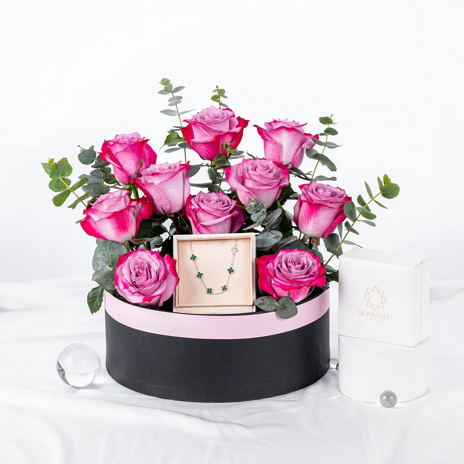 Elegant Jewels & Blooms Gift Set for Mom