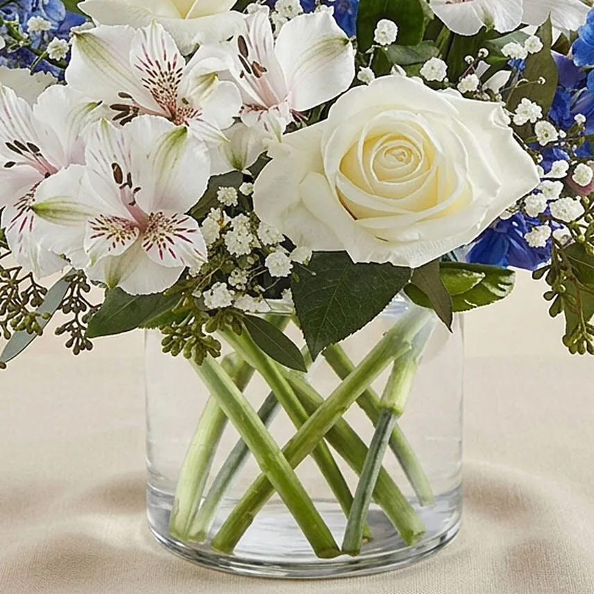 Blue And White Floral Bunch