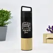 Personalized Engraved Water Bottle - Eco-Friendly Bamboo & Stainless Steel