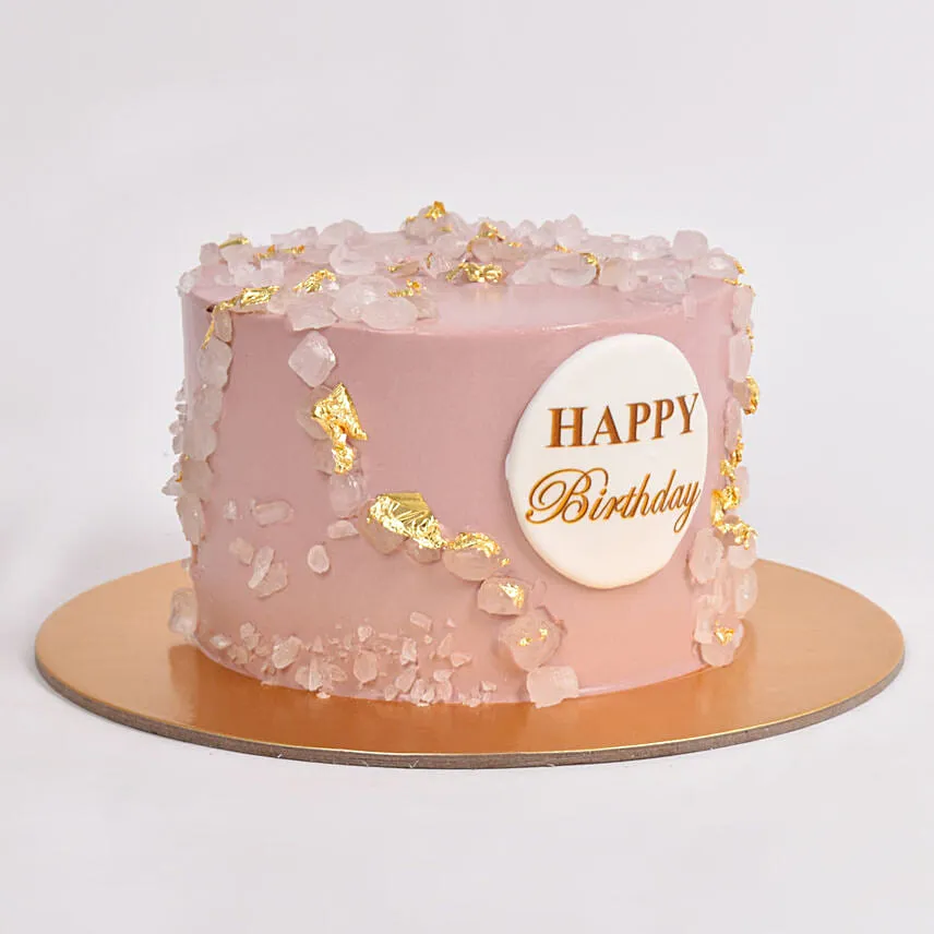 Pink Blossom Celebration Vanilla Cake