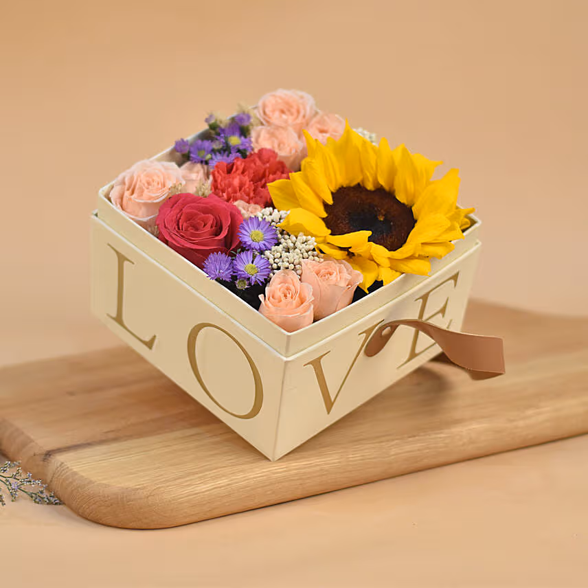 Delightful Flowers Love Box