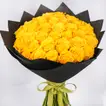 Radiant Graduation Yellow Roses Bouquet