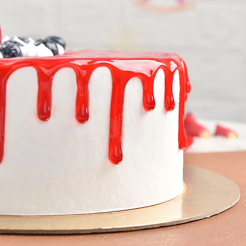 Red Velvet & Cheese Cream Ice Cream Cake 12 Portion