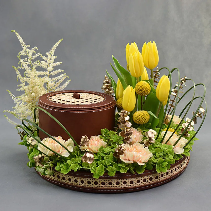 Flowery Hues with Nuts n Cookies
