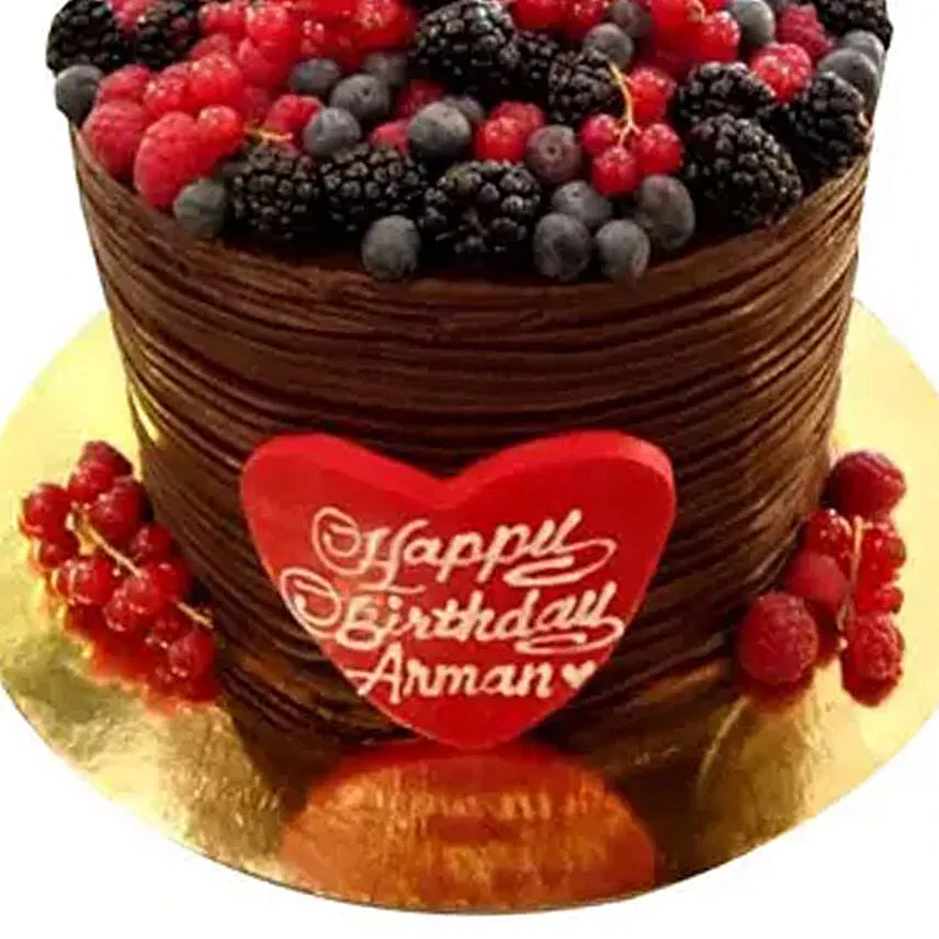 Blackberries Cake Red Velvet
