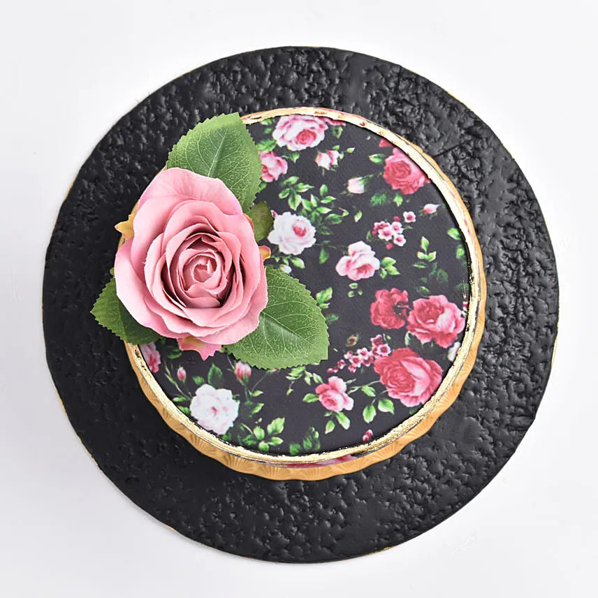 Floral Fantasy Printed Chocolate Cake