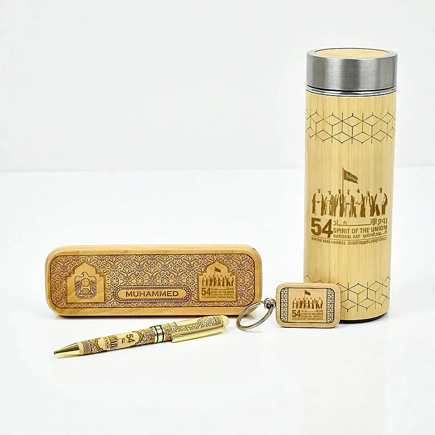 National Day Pen with Box keychain n Bottle
