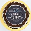 Dapper Dude Vintage Chocolate Cake - Perfect Birthday Treat for Him