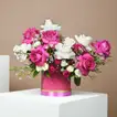 Luxurious Romantic Anniversary Floral Arrangement with Personalized Touch