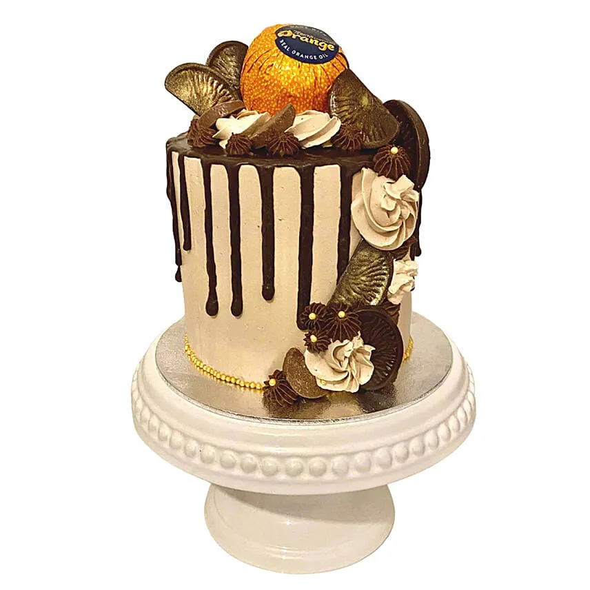 Chocolate Orange Drip Cake
