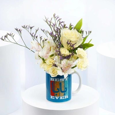 Best Abba Ever Flowers Mug - Perfect Father's Day Gift