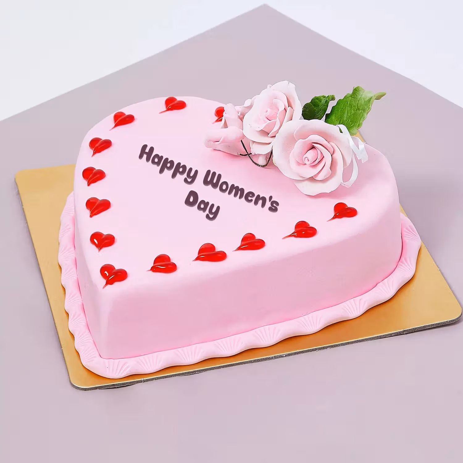 Womens Day Heart Shape Cake 1 Kg